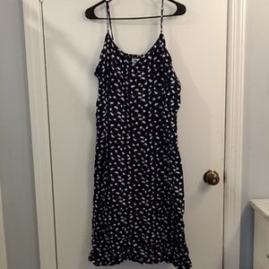 Old Navy side zip floral dress size XXL